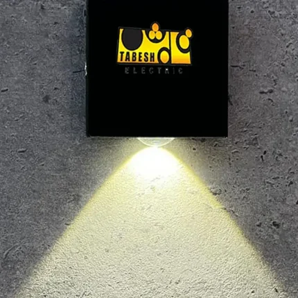 چراغ دیواری دکوراتیو دو طرفه مکعب مربع (کبریتی)